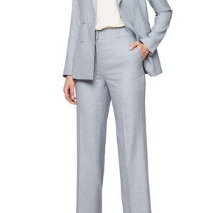 Reiss Essie Front Pleat Pants in Light Blue